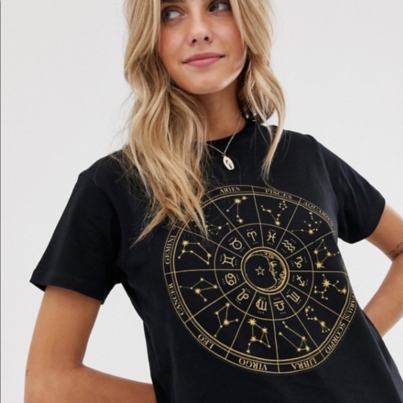 ASOS Tops - Asos black zodiac tee